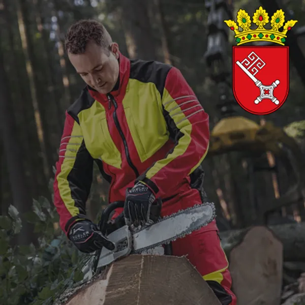 Arbeitskleidung im Einsatz